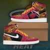 Personalized Miami Heat 2024 NBA Air Jordan 1 High Top