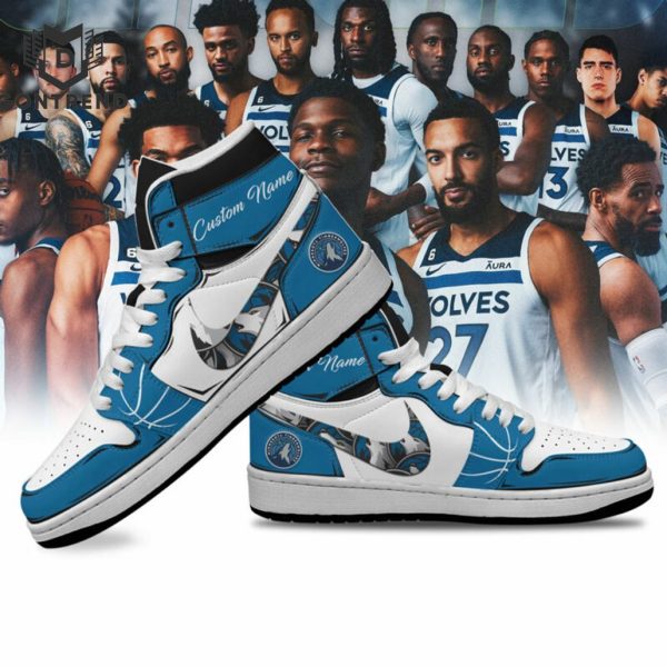 Personalized Minnesota Timberwolves NBA Air Jordan 1 High Top