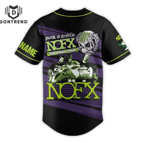 Personalized NOFX Punks Not Dead The Final Tour Baseball Jersey