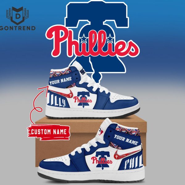 Personalized Philadelphia Phillies Air Jordan 1 High Top