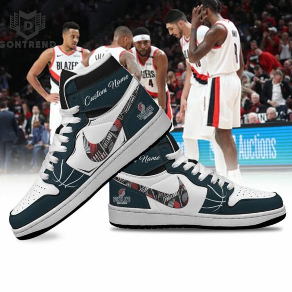 Personalized Portland Trail Blazers NBA Air Jordan 1 High Top