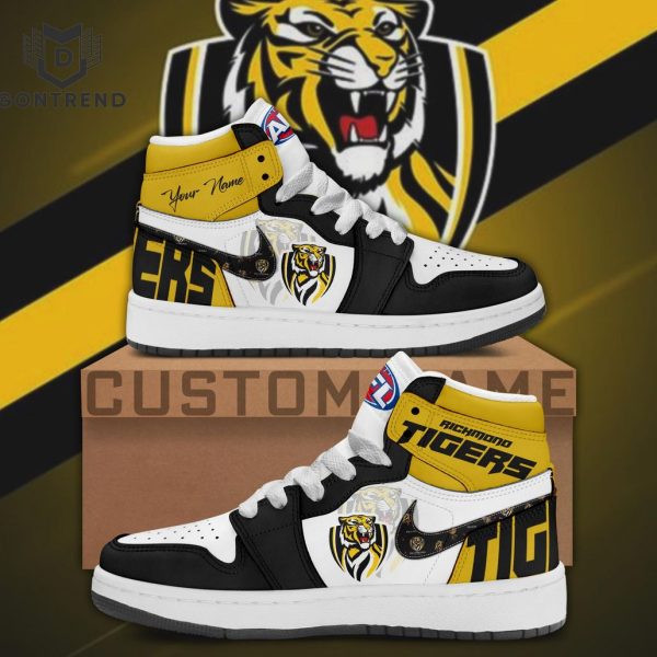 Personalized Richmond Tigers – AFL Air Jordan 1 High Top