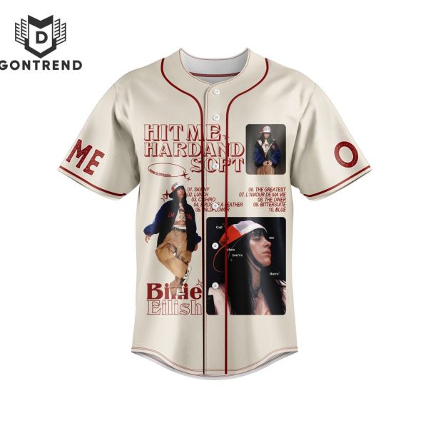 Personalized Rolling Stone Hit Me Hard And Soft Baseball Jersey