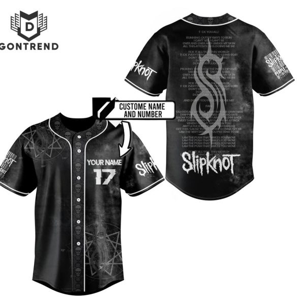 Personalized Slipknot Design Baseball Jersey