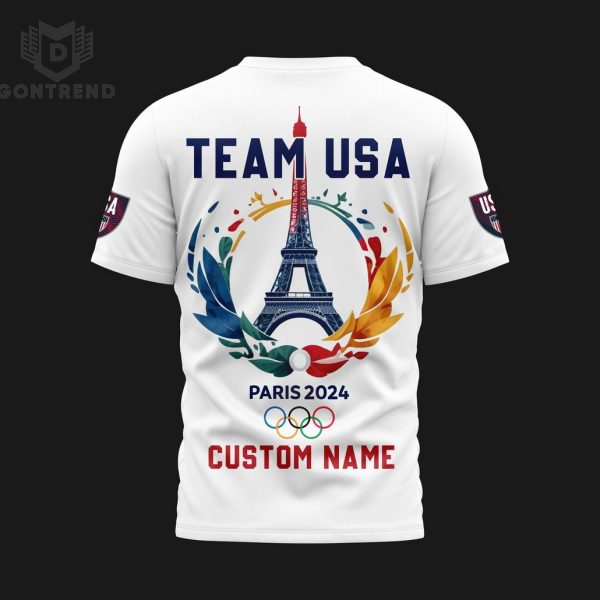 Personalized Team USA Paris Olympics 2024 3D T-Shirt