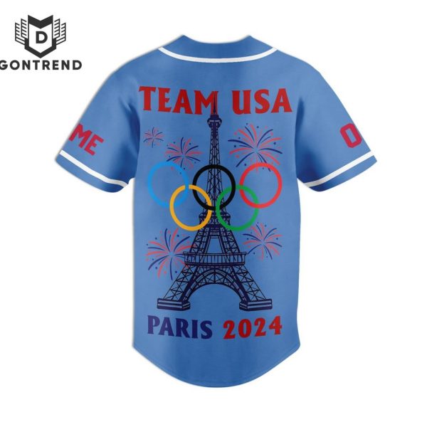 Personalized USA Team 2024 Olympic Paris Baseball Jersey