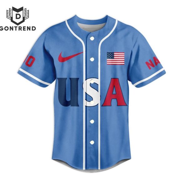 Personalized USA Team 2024 Olympic Paris Baseball Jersey