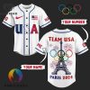 Personalized USA Team 2024 Olympic Paris Baseball Jersey