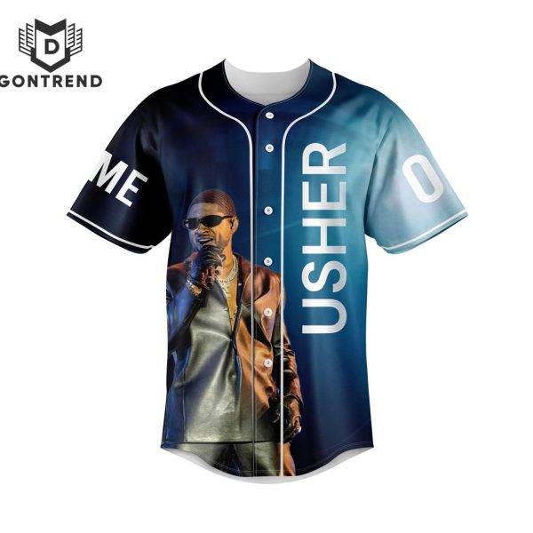 Personalized Usher Past Present Future Baseball Jersey