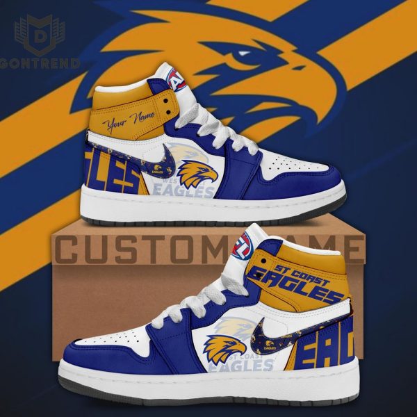 Personalized West Coast Eagles – AFL Air Jordan 1 High Top