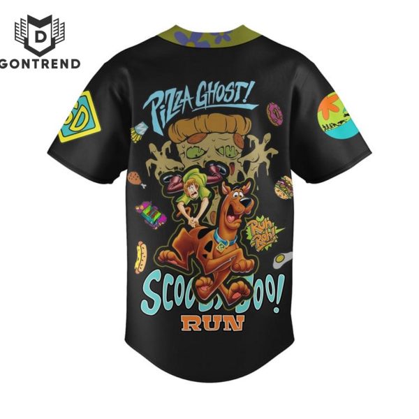 Pizza Ghost Scooby-Doo Run Baseball Jersey