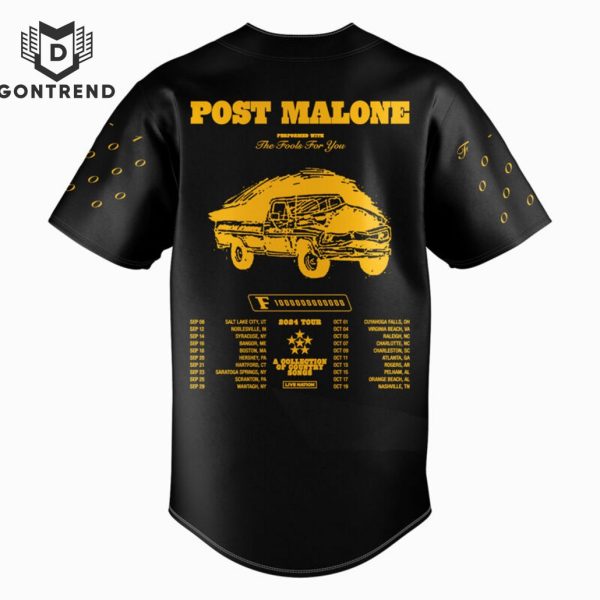 Post Malone 2024 The F-1 Trillion Tour Baseball Jersey