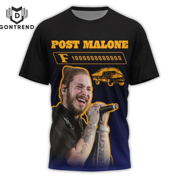 Post Malone 2024 Tour A Collection Of Country Songs 3D T-Shirt