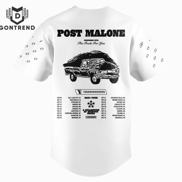 Post Malone The F-1 Trillion Tour 2024 Baseball Jersey