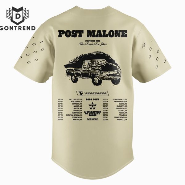 Post Malone The Fool For You The F-1 Trillion Tour 2024 Baseball Jersey