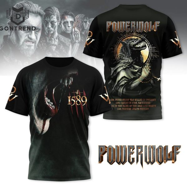 Powerwolf – Peter Stump Was Killed In Twilight 1589 Lyrics 3D T-Shirt