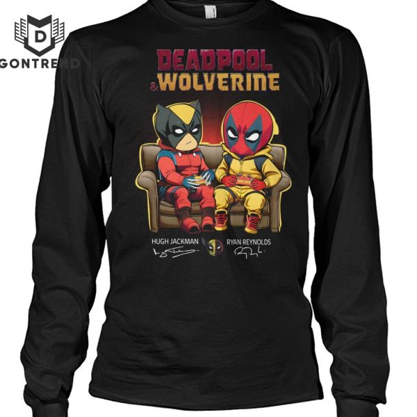 Ryan Reynolds –  Hugh Jackman Deadpool And Wolverine Signature Unisex T-Shirt