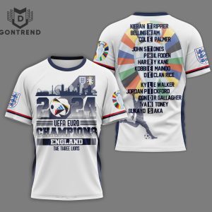 Personalized England Euro 2024 Champions The Three Lions Baseball Jersey