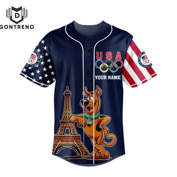 Scooby-Doo Olympic Games In Paris 2024 – Team USA  Baseball Jersey