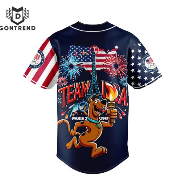 Scooby-Doo Olympic Games In Paris 2024 – Team USA  Baseball Jersey