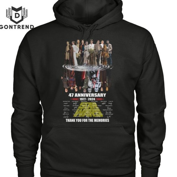 Star Wars 47 Anniversary 1977-2024 Signature Thank You For The Memories Unisex T-Shirt