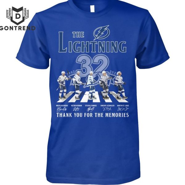 Tampa Bay Lightning 32 Years Signature Thank You For The Memories Unisex T-Shirt