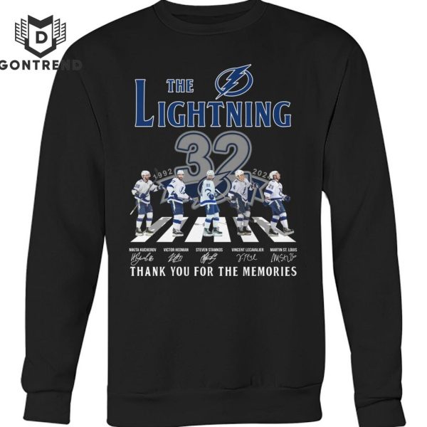 Tampa Bay Lightning 32 Years Signature Thank You For The Memories Unisex T-Shirt