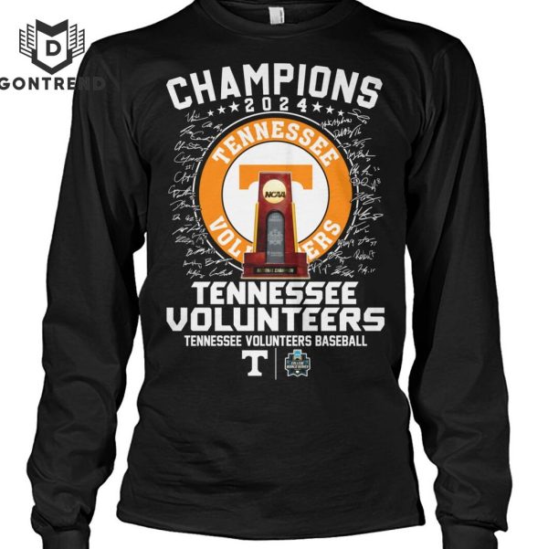 Tennessee Volunteers Champions 2024 Signature Unisex T-Shirt