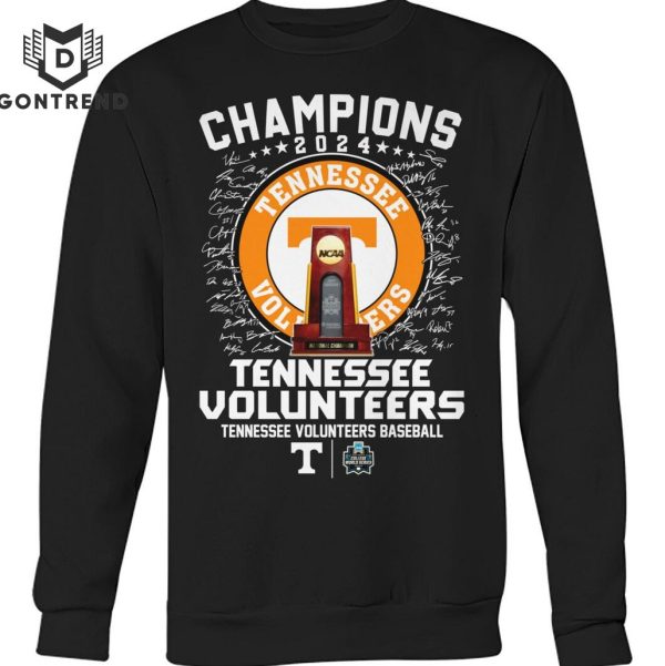 Tennessee Volunteers Champions 2024 Signature Unisex T-Shirt