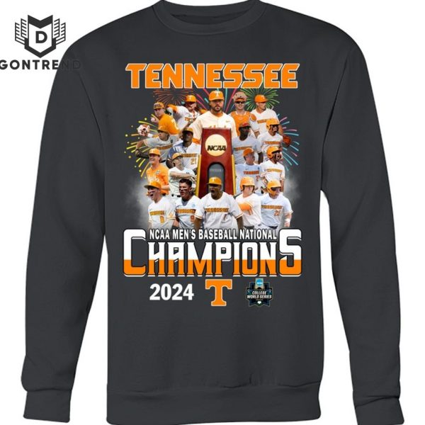 Tennessee Volunteers NCAA Men Baseball National Champions 2024 Unisex T-Shirt