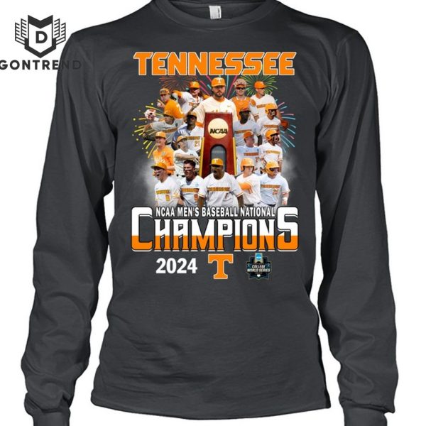 Tennessee Volunteers NCAA Men Baseball National Champions 2024 Unisex T-Shirt