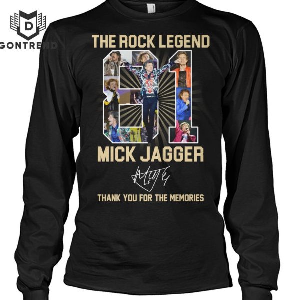 The Rock Legend Mick Jagger Signature Thank You For The Memories Unisex T-Shirt