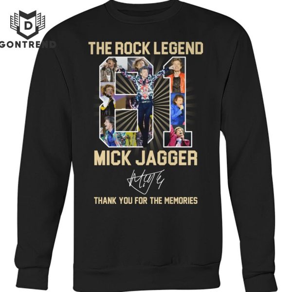 The Rock Legend Mick Jagger Signature Thank You For The Memories Unisex T-Shirt