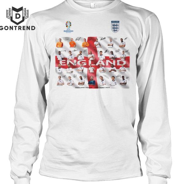 UEFA Euro 2024 England Squad Signature Unisex T-Shirt