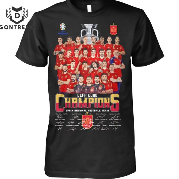 UEFA Euro Champions Spains National Football Team Signature Unisex T-Shirt