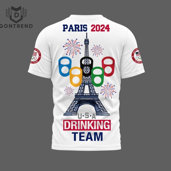 USA Drinking Team Paris Olympic 2024 3D T-Shirt