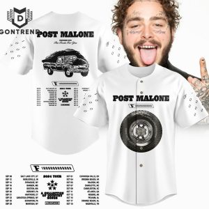 Post Malone The F-1 Trillion Tour 2024 Baseball Jersey