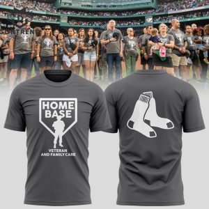 Home Base Boston Red Sox Design 3D T-Shirt