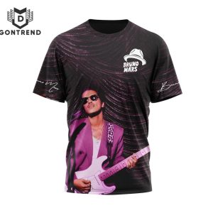 Bruno Mars Tour 2024 Signature 3D T-Shirt