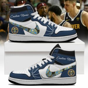 Personalized Denver Nuggets NBA Air Jordan 1 High Top