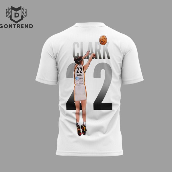 WNBA Caitlin Clark Team All Star 3D T-Shirt – White