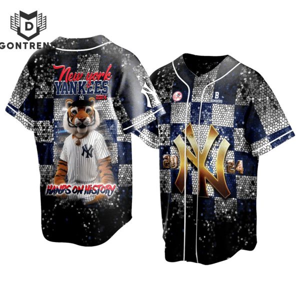 World Series MLB 2024 New York Yankees Hands On History Baseball Jersey