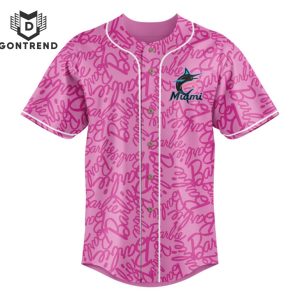 Miami Marlins Barbie Night Game Baseball Jersey