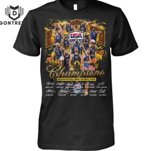 Champions USA Basketball Men Olympic Team Signature T-Shirt