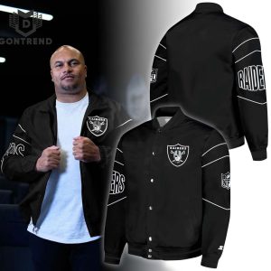 Al Davis Gust Las Vegas Raiders Baseball Jacket