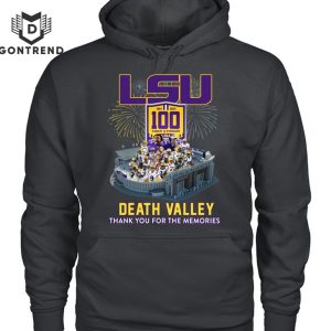 LSU Tigers 1924-2024 Death Valley Thank You For The Memories T-Shirt