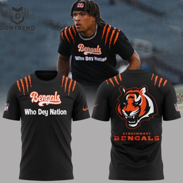 2024 Cincinnati Bengals Who Dey Nation 3D T-Shirt