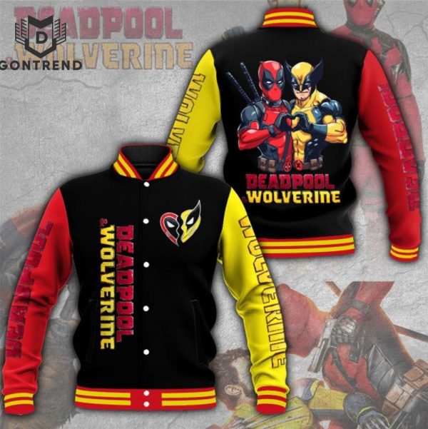 2024 Deadpool And Wolverine Design Baseball Jacket