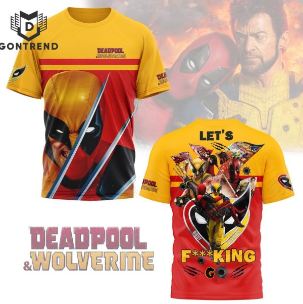 2024 Deadpool And Wolverine Let Go 3D T-Shirt