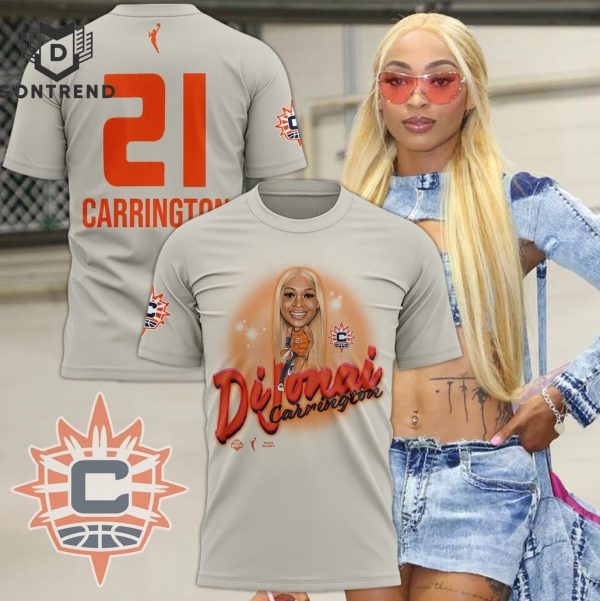 2024 DiJonai Carrington Connecticut Sun 3D T-Shirt